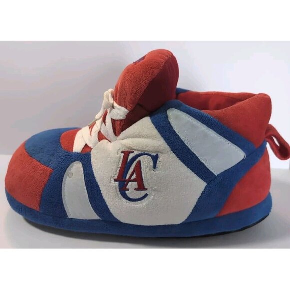 Los Angeles Clippers Comfy Feet Large Slippers Plush House Shoes NBA Basketball - Picture 4 of 13